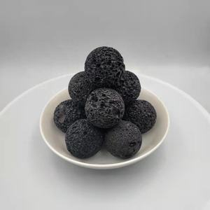 Diffuseur de pierre aromatique à trous multiples Pierre volcanique basalte noire Pierre de lave améliorant la qualité de l'air intérieur Cadeau Fête des mères Noël - Product Image 5