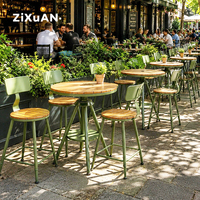 Table et chaises d'extérieur pour hôtel, patio, villa, cour, jardin, bar de loisirs, restaurant, balcon, mobilier de luxe imperméable