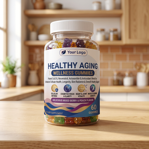 Best Selling Vegan Mixed Fruit Healthy Aging Gummies Soft <b>Chewy</b> Gummies With Custom Label And Custom Packaging Wholesale Fruity - Product Image 4