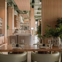 Songdesign Tables à manger au design moderne et luxueux Ensemble de chaises Mobilier de restaurant commercial en bois massif pour hôtels cafés fermes