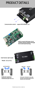 Good Performance DC 24v 48V 8A 24A Motor Driver for <b>Swing</b> Barrier Gate Turnstile EPS2408-AD Motor Driver for Speed Gate 8A / 24A - Product Image 4
