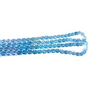 Sky Blue Topaz Natural Faceted <b>Egg</b> Shape High Quality 8X10MM Loose Gemstone for Ring Pendant Necklace Jewelry Making Sale! - Product Image 3