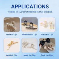 Colle pour accessoires capillaires Nianlida 50ml, séchage lent, transparente, pour strass, sans jaunissement, flexible, faible odeur, non dommageable