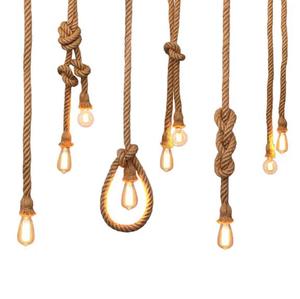 Lampada a Sospensione Boyid in Corda di Iuta Marrone di Lusso, Illuminazione LED Edison a Risparmio Energetico per Casa e Ufficio, E26/E27 - Product Image 2