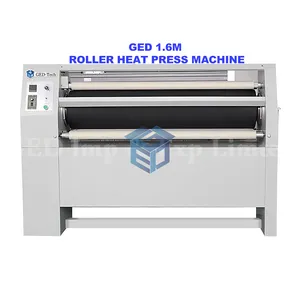 GEDTECH Philippines Entrepôt 1.6m Rotatif Pour Tissu Vêtement Sportswear Sublimation Rouleau Chauffant Électrique Machine de Presse à Chaleur