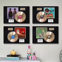 Peintures et décorations murales, impression sur toile haute brillance, peinture luxueuse brillante, art mural en vinyle vintage, décoration musicale rétro, Giclée