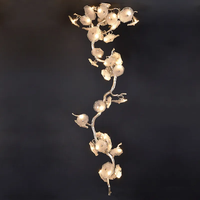 Lustres personnalisés design pour escaliers lustre moderne luxe grands lustres pour escaliers salon hôtel banquet