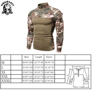 T-shirt tactique camouflage pour homme, manches longues, chemise de combat - Product Image 4