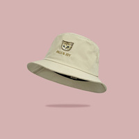 Nueva moda Bob cubo sombrero Animal Panda cebra gato cerdo bordado pesca gorra verano sombreros para Mujeres Hombres