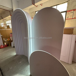 LEDA Customized Professional Acrylic LED Backdrop with Light for Wedding Birthday and Party Events <b>Decor</b> - Product Image 5