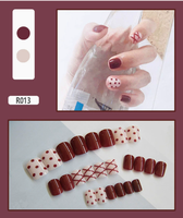 Nouvelles pointes d'ongles artificielles à base d'eau, tendance, application facile à décoller, grande qualité, valeur, plusieurs couleurs, sans lumière UV