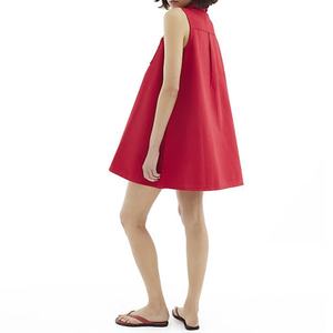 Nuevo Vestido Informal de Mezclilla sin Mangas con Logotipo Personalizado, Vestido Mini Tipo Polo con Bolsillos en el Pecho para Mujer - Product Image 2