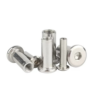 Écrous à tête plate à filetage interne, écrous cylindriques, écrous à douille hexagonale M3 M4 M5 M6 <span class=keywords><strong>M10</strong></span> M12 - Product Image 2