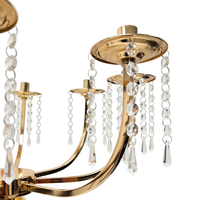 ZM017 Superbe pièce maîtresse de bol en cristal de verre argenté de 36 pouces sur support-Parfait pour la décoration de table de mariage et d'événement