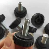 En stock : Pied de nivellement réglable en métal M6 pour table, étagère, meuble - Support de rehaussement à grain droit