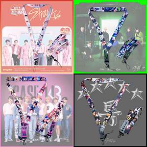 Tali pengikat leher tali MAXIDENT grosir untuk ponsel KPOP Stray Kids Felix HyunJin Bang Chan MANIAC Lanyard telepon - Product Image 1