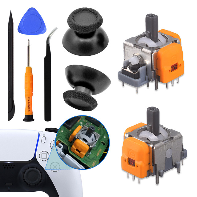 Third & Fourth Generation for PS5 Controller Repair Kit Joystick Replacement and Hall Thumb Stick Parts for Game Accessories