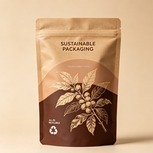 Bolsa de Café y Té Reciclable de Alta Barrera Mono-PE Sostenible, Cumple con PPWR, Bolsa con Cierre 100% PE, Logotipo Personalizado OEM - Product Image 4