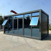 Unité de conteneur modulaire préfabriquée FLKT Easy Moving Flatpack avec poche pour chariot élévateur, bureau de chantier