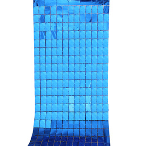 Tirai pinggiran kertas timah 1*2M, payet berkilau, latar belakang dinding, pesta pernikahan, emas, perak berkilau, ulang tahun - Product Image 5