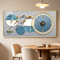 Nouvelle décoration de restaurant : Cadre en porcelaine de cristal, couvercle en verre pour tableau, décoration murale, horloge murale, peinture.