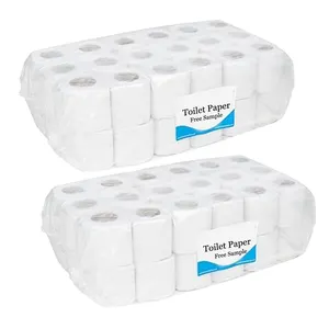 Hot sale natural 100% virgin wood pulp printed customized organic bulk toilet tissue paper rolls wholesale