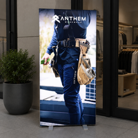 Support d'affichage LED rétroéclairé pour événements, avec impression personnalisée de logo, idéal pour publicité et toile de fond.