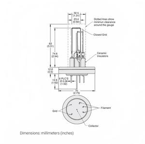 Kit de Filamento de Repuesto X3004 64403, Calibrador UHV 24 <span class=keywords><strong>Bayard</strong></span> Alpert para Uso Industrial en Alto Vacío, Proveedor Chino - Product Image 6