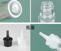 Flacon compte-gouttes à vis antivol de 17ml avec bouchon intérieur et bouchon