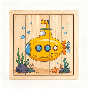 Rompecabezas de Madera Montessori Personalizado, Bloques de Madera Cognitivos, Juguetes Educativos de Madera con Dibujos Animados, Hecho en Vietnam para Niños y Bebés - Product Image 2