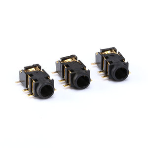 PJ-327A 3,5 мм позолоченный цифровой разъем для наушников PJ327A 5-контактный аудио разъем SMD 3 + 2-контактный черный золотой - Product Image 4