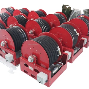 รีลสายยางฉีดน้ำในสวนยาว100เมตรขับเคลื่อนด้วยมอเตอร์รถพร้อมข้อต่อหมุนและอุปกรณ์แหวนลื่น - Product Image 1