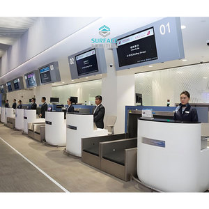 Trắng sân bay tiếp nhận acrylic rắn bề mặt bàn kiểm tra trong truy cập - Product Image 3
