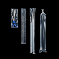 Sacs d'emballage gonflables transparents personnalisés en plastique pour le transport de poissons vivants, sacs à oxygène pour expédition