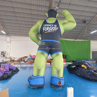 Mascotte géante gonflable de musculation personnalisée, personnage de bodybuilder gonflable imprimé sur mesure pour la publicité en salle de sport, la promotion d'événements en plein air