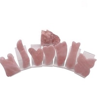 100% Quartz naturel masseur de mâchoire sculpteur de visage Lifting pierre de Jade vert Gua Sha outil de Massage