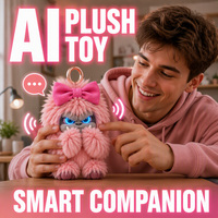 Jouet interactif IA intelligent : Compagnon vocal, animal en peluche émotionnel, soutien émotionnel et apprentissage multilingue – Cadeau robot pour enfants