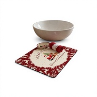 Tapis de table Fengpu Home, moderne, minimaliste, motif dessin animé, en textile technique, antidérapant, absorbant rapidement, personnalisable, séchage rapide