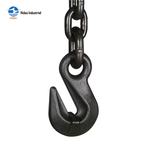 Chaîne de fixation G80 avec crochets à œillets aux deux extrémités, chaîne de transport <span class=keywords><strong>en</strong></span> acier au carbone noirci, robuste, pour sécurisation des charges - Product Image 3