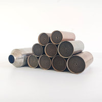 Fourniture en vrac de substrat en nid d'abeille métallique revêtu de Pt Pd Rh 38*100mm, catalyseur à trois voies pour système d'échappement
