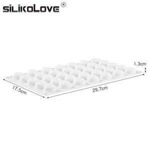 MUYULINS Molde de Silicona para Donuts, 35 Cavidades, Grado Alimenticio LFGB, Platino, para Repostería Casera y Fondant - Product Image 2