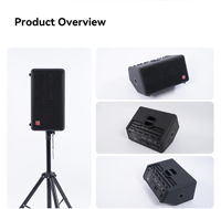 Système de sonorisation portable Musiccube, enceinte colonne alimentée, enceinte professionnelle avec DSP Bluetooth 480W, enceinte pour buskings, enceinte vocale-acoustique