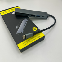 Base de Conexión 6 en 1, Adaptador de Concentrador USB Tipo C, Base de Conexión para Portátil, Puerto de Red, Concentrador USB Multipuerto, Concentrador USB Multifuncional