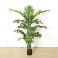 Palmier Areca Artificiel Courbé, Palmier Artificiel en Forme d'Éventail pour Dubaï, Plante Artificielle de Haute Qualité
