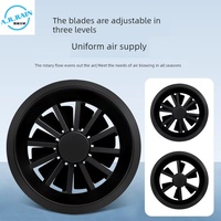 Diffuseur d'air noir rotatif et réglable pour climatisation centrale, avec sortie d'air à jet sphérique pour aéroports et gares