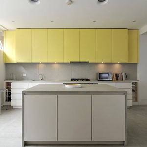 High End Shaker <strong>Kitchen</strong> Cabinet Design <strong>with</strong> Stainless Steel <strong>Table</strong> <strong>Island</strong> - Product Image 4
