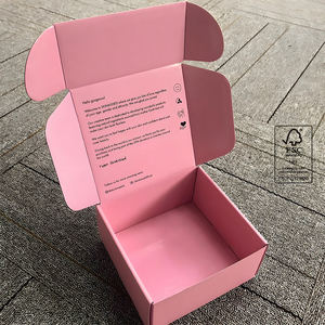 Scatola di Spedizione Pieghevole in Cartone Ondulato Personalizzata con Logo Stampato UV, Grande Capacità, Chiusura Magnetica e Maniglia Resistente - Product Image 1