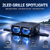 Projecteur auxiliaire à matrice LED pour calandre, phares LED, feux de jour, feux de conduite à montage sur calandre