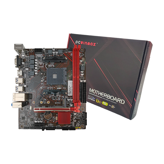 For A520 Chipset AM4 Micro-ATX Motherboard DDR4 Double Supports for 3000/4000G/5000 Series CPU Desktop Cost-Effective