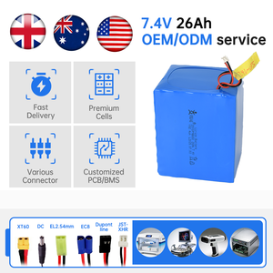 맞춤형 용량 DIY 배터리 팩 18650 7.4V 리튬 배터리 팩 사자 배터리 26Ah 리튬 배터리 - Product Image 3